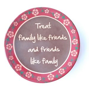 Mini Plate & Stand Friends Family Gift